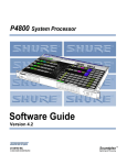Shure P4800 Troubleshooting guide