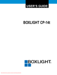 BOXLIGHT CP-14t User`s guide