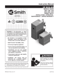 A.O. Smith XB-101 Instruction manual