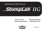 Vox StompLab IIB Specifications