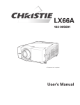 Christie Christie LX66A User`s manual