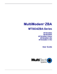 Multitech MultiModem MT5634ZBA-V-V92 User guide