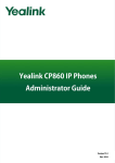 Yealink CP860 Specifications