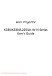 Acer LK-W14 Series User`s guide