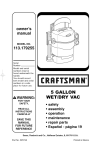 Craftsman 113.179255 Owner`s manual