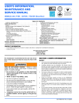 Unitary products group FG9-DH Service manual