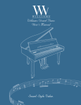 Williams Piano GRAND User`s manual