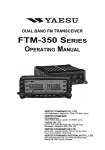 FTM-350 Series Operating Manual