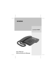 Siemens euroset 3020 User manual