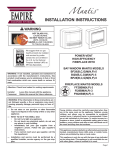 Empire Comfort Systems VFIL Series Specifications