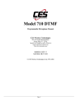 CES 710 DTMF Specifications