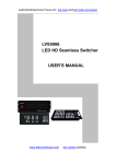 Vdwall LVS5066 User`s manual