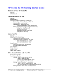 HP Vectra XU PC Getting Started Guide