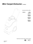 Windsor MPROGB Operating instructions