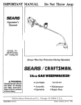 Craftsman 358.797121 Operator`s manual