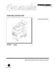 Comanche CM2EC Operating instructions