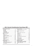 Chevrolet 2004 Tahoe Specifications