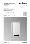 Viessmann  Series B2HA 60 Operating instructions