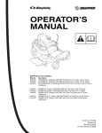 Simplicity 24HP Operator`s manual