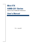 Advantech AIMB-251 Series User`s manual