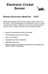 Ramsey Electronics PG13 Instruction manual
