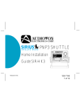 Audiovox Electronics Shuttle Boom Box SIR-BB3 User guide