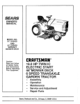 Craftsman 917.250020 Owner`s manual