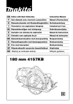 Makita 180 mm 4157KB Instruction manual