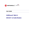 Motorola DOCSIS 3.0 SB6121 User guide