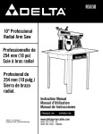 Delta RS830 Instruction manual