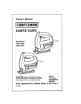 Craftsman 135.17241 Operating instructions