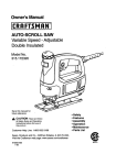 Craftsman 315.172320 Owner`s manual