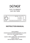 Denver CAT-720 TWIN Instruction manual