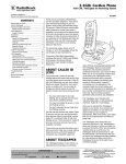 VTech T2440 - 2.4GHz Dual Handset Cordless System Owner`s manual