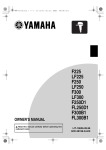 Yamaha LF225D Owner`s manual