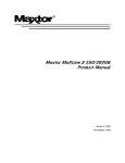 Maxtor MaXLine II 300GB Product manual
