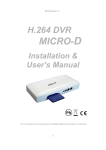MICRO-D H.264 User`s manual