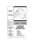 Craftsman 113.176120 Owner`s manual
