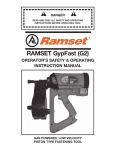 RAMSET GypFast G2 Operating instructions