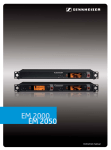 Sennheiser Rack-mount Receivers EM 2050 Instruction manual