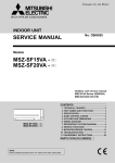 Mitsubishi Electric MSZ-SF20VA - E1 Service manual