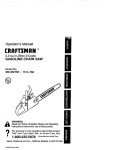 Craftsman 358.352162 Operator`s manual