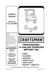 Craftsman 113.177780 Owner`s manual