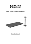 Salter Brecknell SBI-100 Instruction manual
