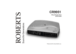 Roberts CR9951 Specifications