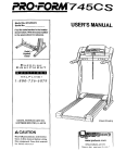 ProForm 831.299473 User`s manual