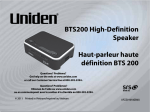 Uniden BTS200 Specifications