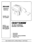 Sears 917.249491 Owner`s manual