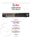 Q-See QSDR16RTC/B User`s manual