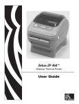 Zebra ZP 450 User guide